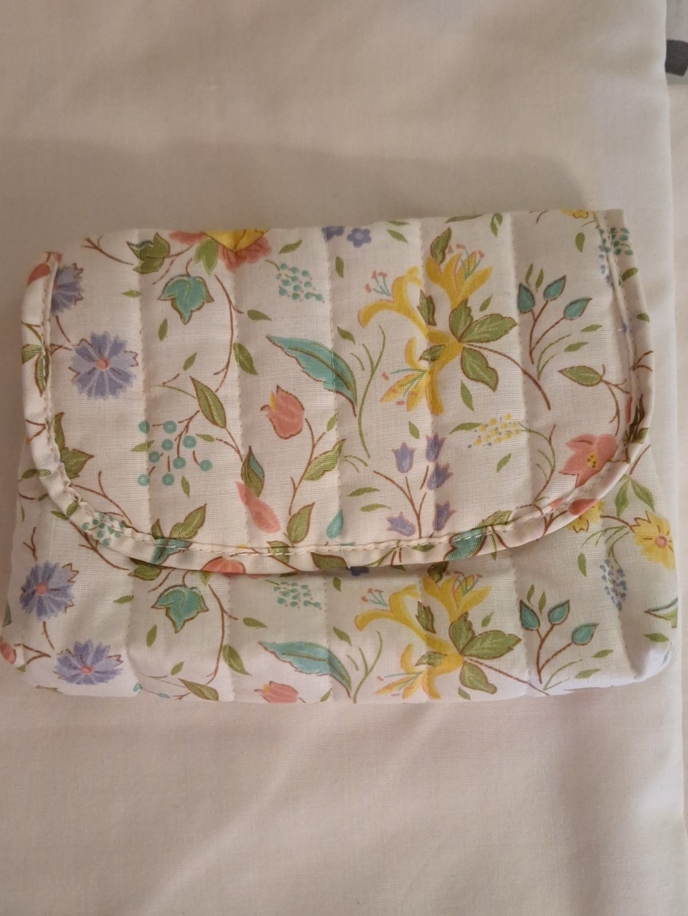 Floral Quilted Make-up Bag